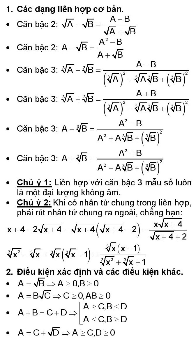 Chuyên đề nhân liên hợp