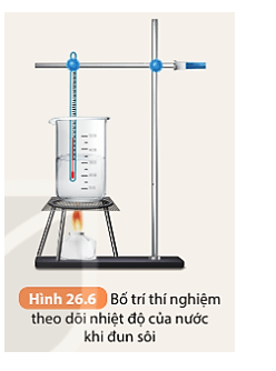 Theo dõi thí nghiệm đun nước (Hình 26.6), có người khẳng định: